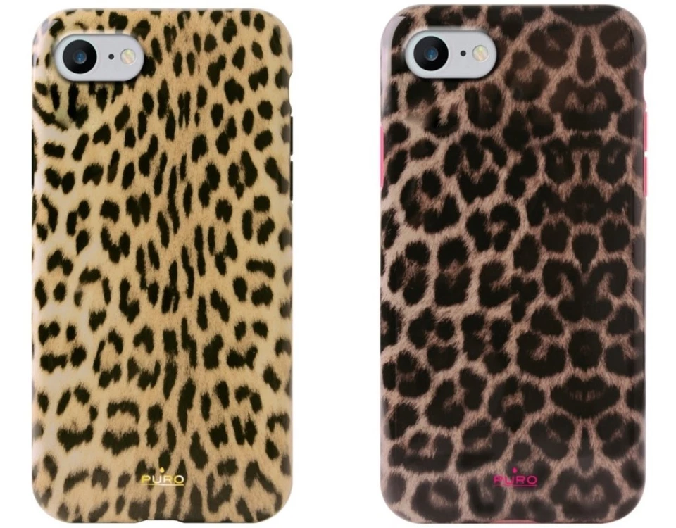 Puro Glam Cover Leopardata Case Custodia Protettiva per Apple IPHONE 7 8 Se 2020 - Immagine 1 di 1