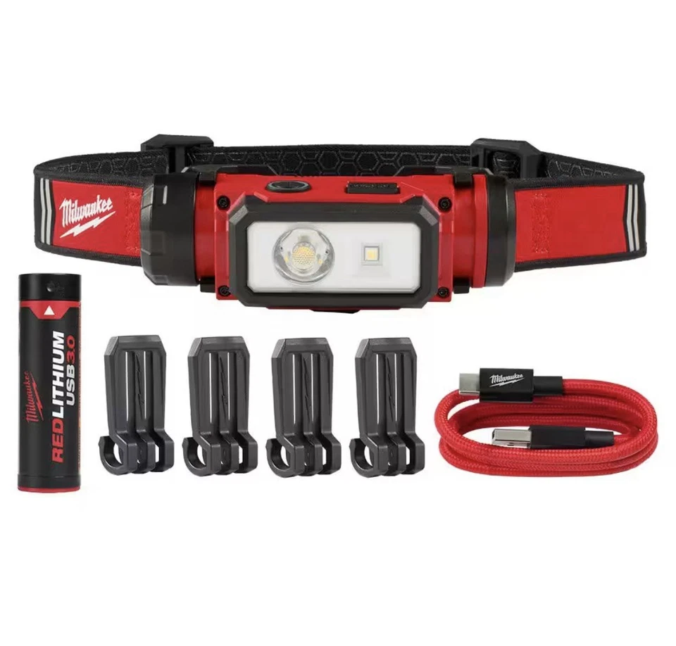 Каска Milwaukee 2163-21 RedLithium USB 3.0 600 люмен фара - Изображение 1 из 4