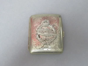 Vintage KC Royal Tank Corps Silver Plated Cigarette Case - Picture 1 of 8