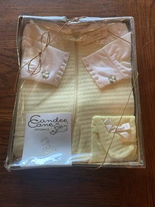 De colección Nuevo Bastón Candee Años 70 1 Pieza Dormitorio 0-16 Libras Nailon Amarillo - Imagen 1 de 4