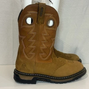 ROCKY ORIGINAL RIDE BRANSON SELLA ROPER STIVALI WESTERN uomo 2775 uomo taglia 11W - Foto 1 di 8