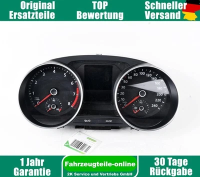 VW Polo V 6R 6C 6C0920740C Instrument Cluster Speedometer - Image 1 of 4