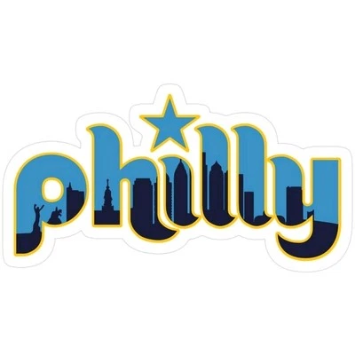 Philadelphia Phillies Sticker City Scape MLB Baseball Die Cut Laminated - Image 1 of 3