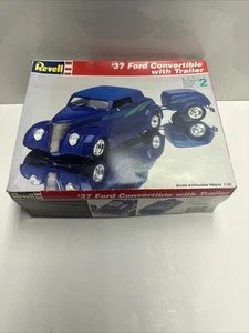 Ford Revell '37 convertible con remolque escala 1:24 modelo kit vintage 1994 - Imagen 1 de 9