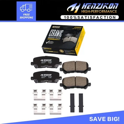 Juego de pastillas de freno traseras de cerámica con hardware para Honda Odyssey Pilot Acura ZDX MDX Foto 1 de 4