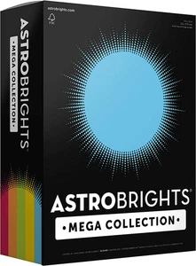 Astrobrights Mega Collection, Colored Paper,"Classic" 5-Color Assortment, 625 Sh - Picture 1 of 12