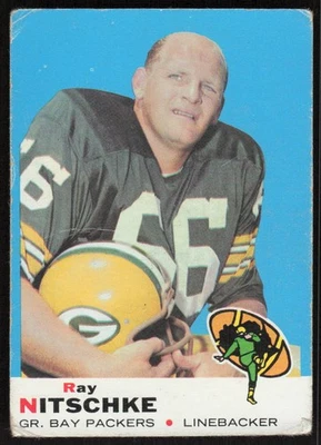 1969 Topps #55 Ray Nitschke - $1 SHIPPING - JBKB - Image 1 of 2