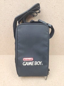 Official Nintendo Original Gameboy Black Vintage Carrying Case Bag w/ Strap Zips - Picture 1 of 5
