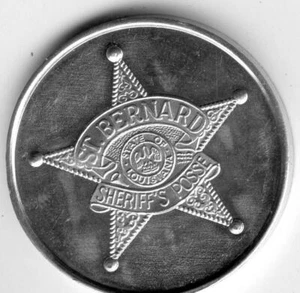 Mardi Gras Doubloon: Sheriffs Posse St. Bernard aluminio 1978 - Imagen 1 de 2