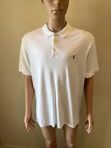 Polo Ralph Lauren Herren Kurzarm Hemd Gr. XL weiß Kragen Rundhals Knopf - Bild 1 von 5