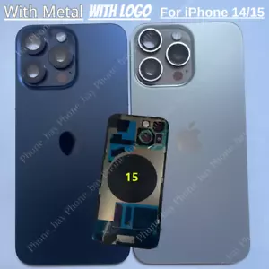 Rear Cover Back Glass Replacement Big Hole Lot For iPhone 14 15 Plus 15 Pro Max - Picture 1 of 6