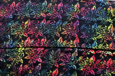 Handbemalt Indonesische Batik Viskose 120cm Breit Nähen Kleid Stoff By Meter Neu - Bild 1 von 4