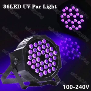 UV Purple Flat led par light 36pcs Led Par Can DMX Lighting Stage DJ Disco Light - Picture 1 of 5