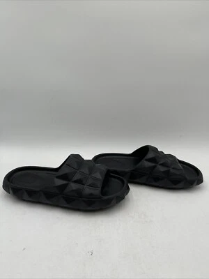 Valentino Garavani Roman Stud Turtle Flat Slides Black Size 40 - Image 1 of 4