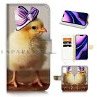( For Samsung Note 20) Flip Wallet Case Cover Aj21435 Cute Chick Hat