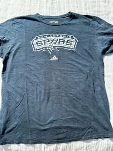 San Antonio Spurs Adidas Tee Sz L - Picture 1 of 3