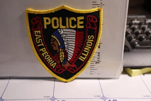 police patch   EAST PEORIA POLICE ILLINOIS INDIAN HEAD - Picture 1 of 1