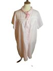 Vintage 70S Pink And White Blouse Dress With Buttons And Lace