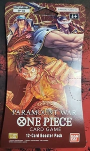 One Piece - OP-02 - Paramount War - Paquete de refuerzo con mangas (inglés) - Imagen 1 de 2