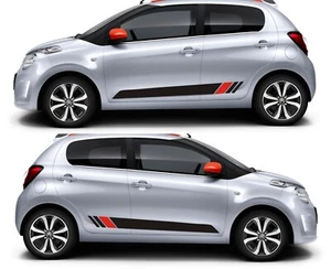 2x Calcomanías Rayas Laterales Compatible con Citroen C1 C2 C3 VTR Sport c2 - Imagen 1 de 4