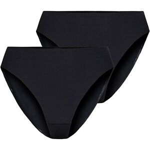 2 x Nina von C. Damen Basic Minislip Slip Jazzpant Sport schwarz weiss Farbwahl