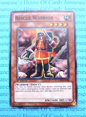 STBL-EN006 Rescue Warrior Yu-Gi-Oh Card 1st Edition New - Image 1 of 4