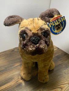 Melissa and Doug Plush PUG Dog Realistic 18" Large Stuffed Animal Life-like. NWT - Picture 1 of 20