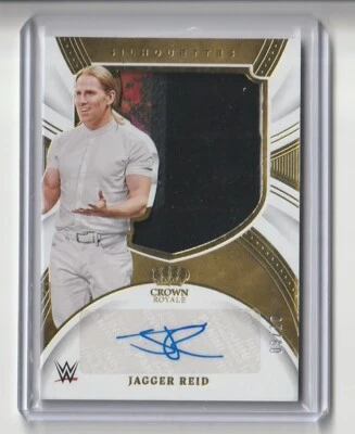 2022 Panini Chronicles WWE Crown Royale Jagger Reid Gold Auto Relic 9/10 #SL-JRD - Image 1 of 2