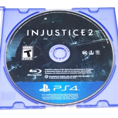 Injustice 2 PlayStation 4 PS4 Cleaned & Buffed Disc Only - Image 1 of 3