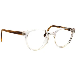 Warby Parker Eyeglasses Wright N 506 Crystal/English Oak Panto Frame 49[]18 140 - Picture 1 of 6