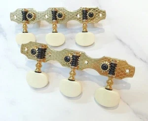 1/14 Classical Guitar Gold plated machine head tuner turning peg key 206G-P14I - Picture 1 of 4