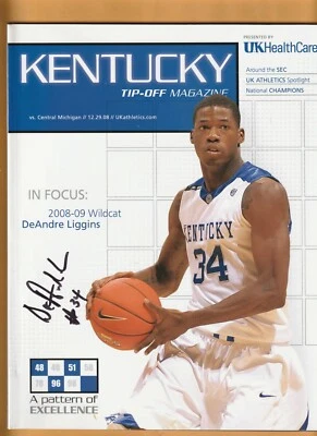 DeAndre Liggins Kentucky Wildcats AUTO Signed Program B4 - Image 1 of 2