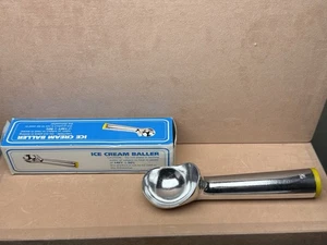 Cuchara/bailarina de helado de aluminio antigua - Imagen 1 de 4