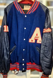 Vintage 1960s DeLong Varsity Letterman Jacket Size 2x, #10, Basketball, Baseball - Picture 1 of 7