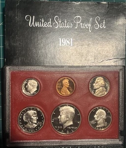 1981 S U.S. Mint Proof Set Packaging OGP San Francisco See Pics For S Type - Bild 1 von 24