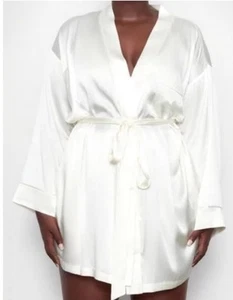 NWT SKIMS Bridal Collection Silk Blend “Mrs" Marble Robe Women’s Size 2X/3X - Picture 1 of 12