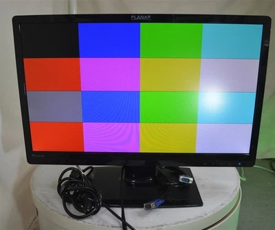 Planar PLL2410W 997-6871-00 24" LED HD Monitor GRADE B DVI VGA - Image 1 of 4