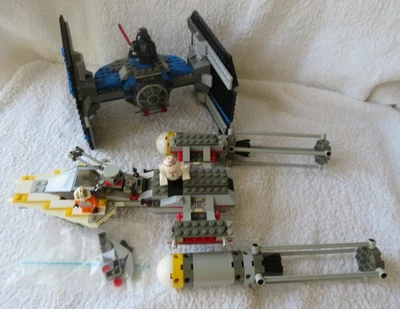 LEGO Star Wars 7152 TIE Fighter & Y-Wing inkl. Figuren & Bauanleitung ohne OVP - Bild 1 von 4