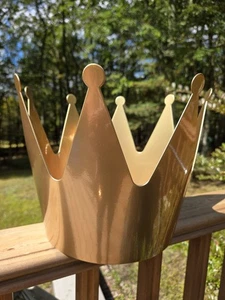 Jarrón grande corona dorada mate IKEA OMEDELBAR atrapa toda pieza decorativa - Imagen 1 de 8