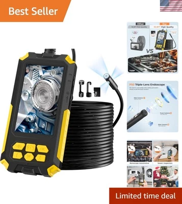 High-Definition 32.8FT Endoscope with Light, Ideal for Plumbing & Automotive Use - Image 1 of 4