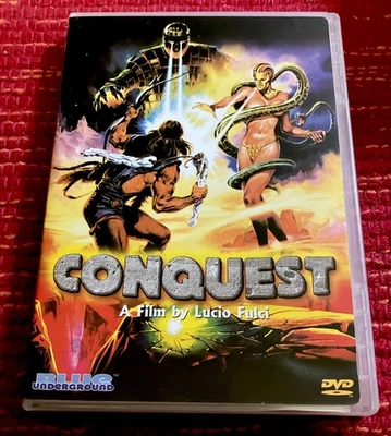 CONQUEST DVD 1983 Lucio Fulci Film Sword & Socery Fantasy Blue Underground R0 - Image 1 of 2