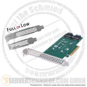 HP 2x M.2 SATA SSD Gniazdo Storage Controller Adapter Karta PCIe x4 759238-001 - Zdjęcie 1 z 4