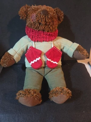 Hallmark Teddy Mittens Plush Bear Stuffed Animal Soft Christmas Toy With Tag (2) - Image 1 of 4