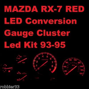LED KIT for Mazda RX-7 RX7 fd3s 93-95 RED Gauge Cluster - Bild 1 von 2