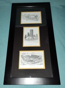 Nevin Robinson Pittsburgh Steelers Penguins 3 Sports Arenas Prints Print Signed - Picture 1 of 7