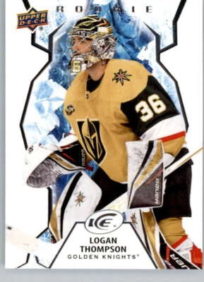 2021-22 Upper Deck Ice #131 Logan Thompson RC Rookie  Vegas Golden Knights - Image 1 of 2