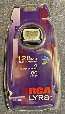 NUEVO Reproductor MP3 RCA LYRA (RD1028) 128 MB Sellado De Colección Raro Envío Gratis Foto 1 de 4