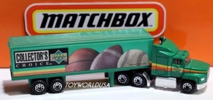 1994 Matchbox Super Rigs Ford Aeromax Upper Deck Collector's Trailer Semi Truck - Picture 1 of 2