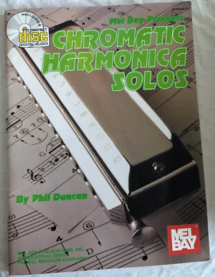 Chromatic Harmonica Solos by Phil Duncan with CD Sheet Music Song Book - Image 1 of 2
