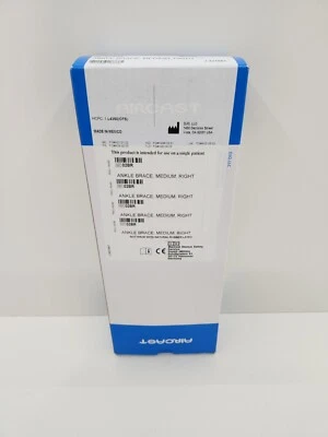 Tornozelo DJO Global Air-Stirrup destro, tamanho M, 9"H - 02BR branco novo na caixa - Imagem 1 de 2